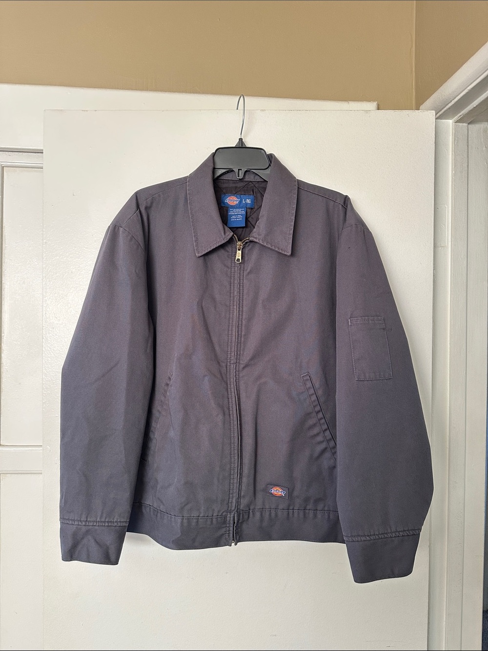 Dickies Men's Charcoal Zip-Front Bomber Jacket